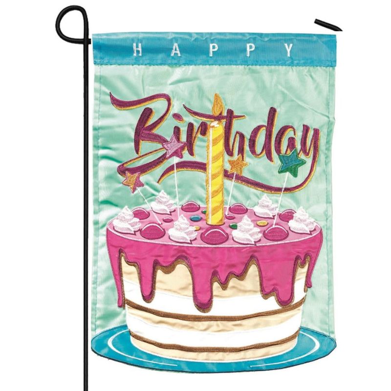 Happy Birthday Garden Flag